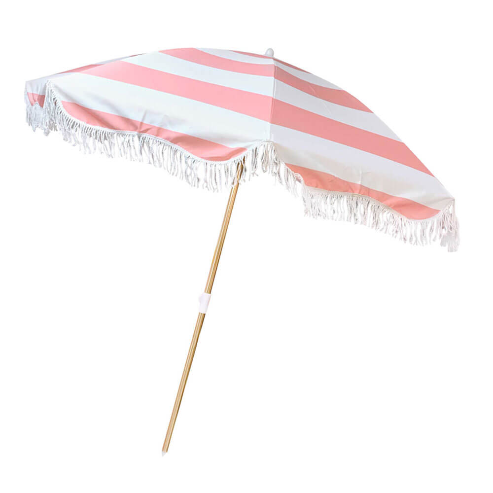 Canvas Beach Regenschirm 2M Retro Stripe (200x200 cm)