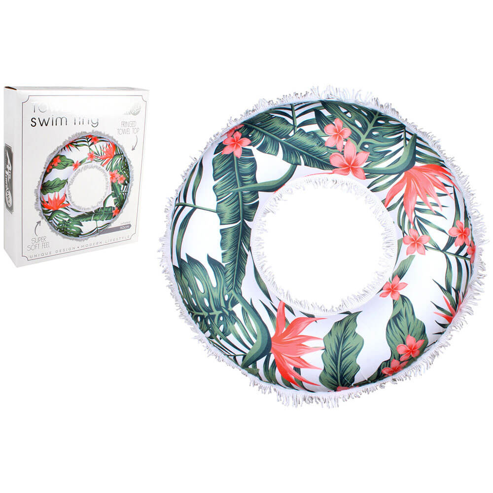 Towel Top Swim Ring (Infalted: 90cm)