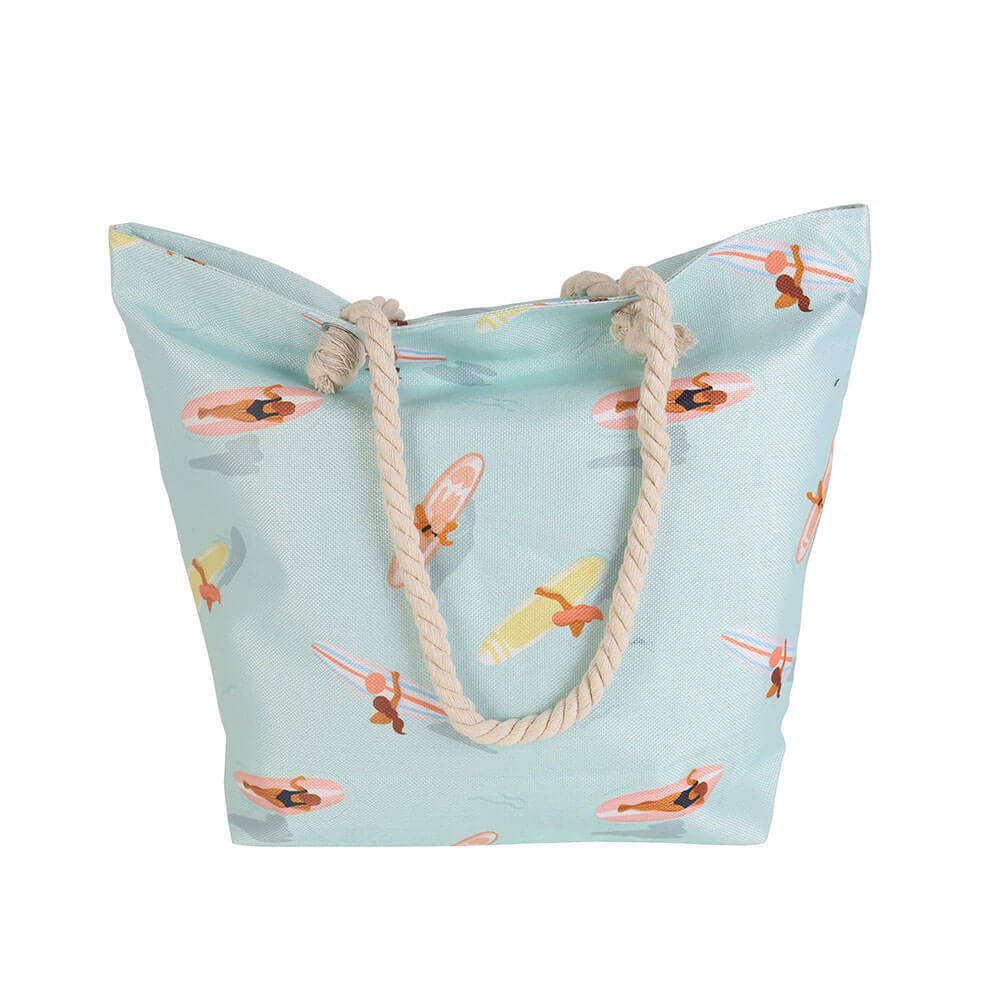 Borsa da spiaggia con zip interno (50x45x15cm)