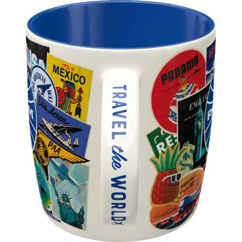 Nostalgic-Art Pan Am Travel Collage Ceramic Mug