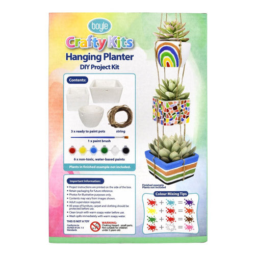 Crafty Kits Hanging Planter DIY Paint Kit