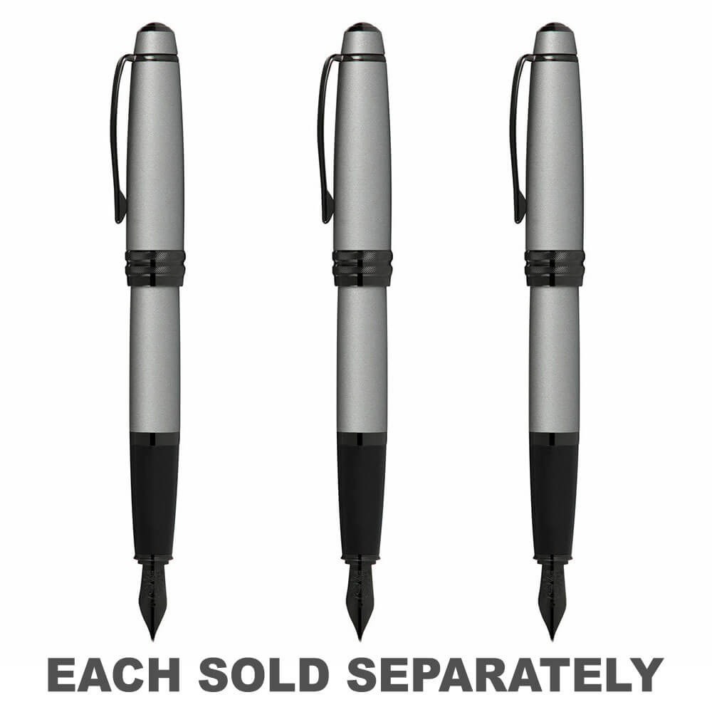 Cross Bailey Fountain Pen w/ Black Nib (Matte Grey)