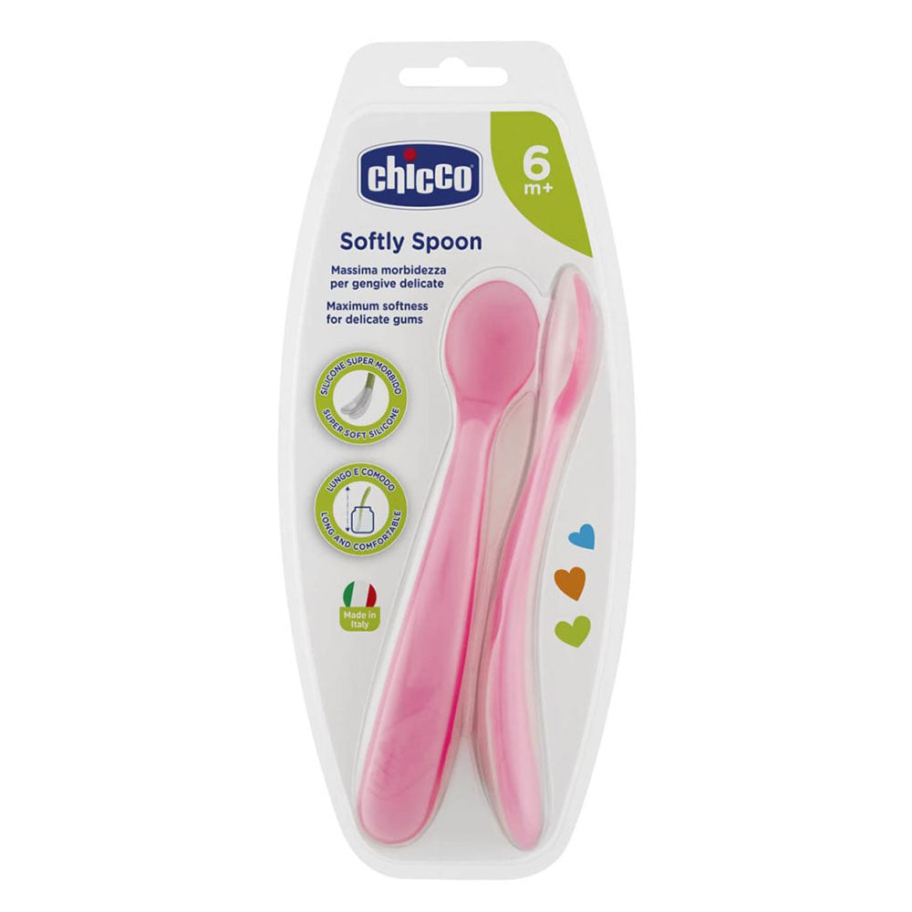 Chicco Soft Silicon Löffel 6m+ 2pk