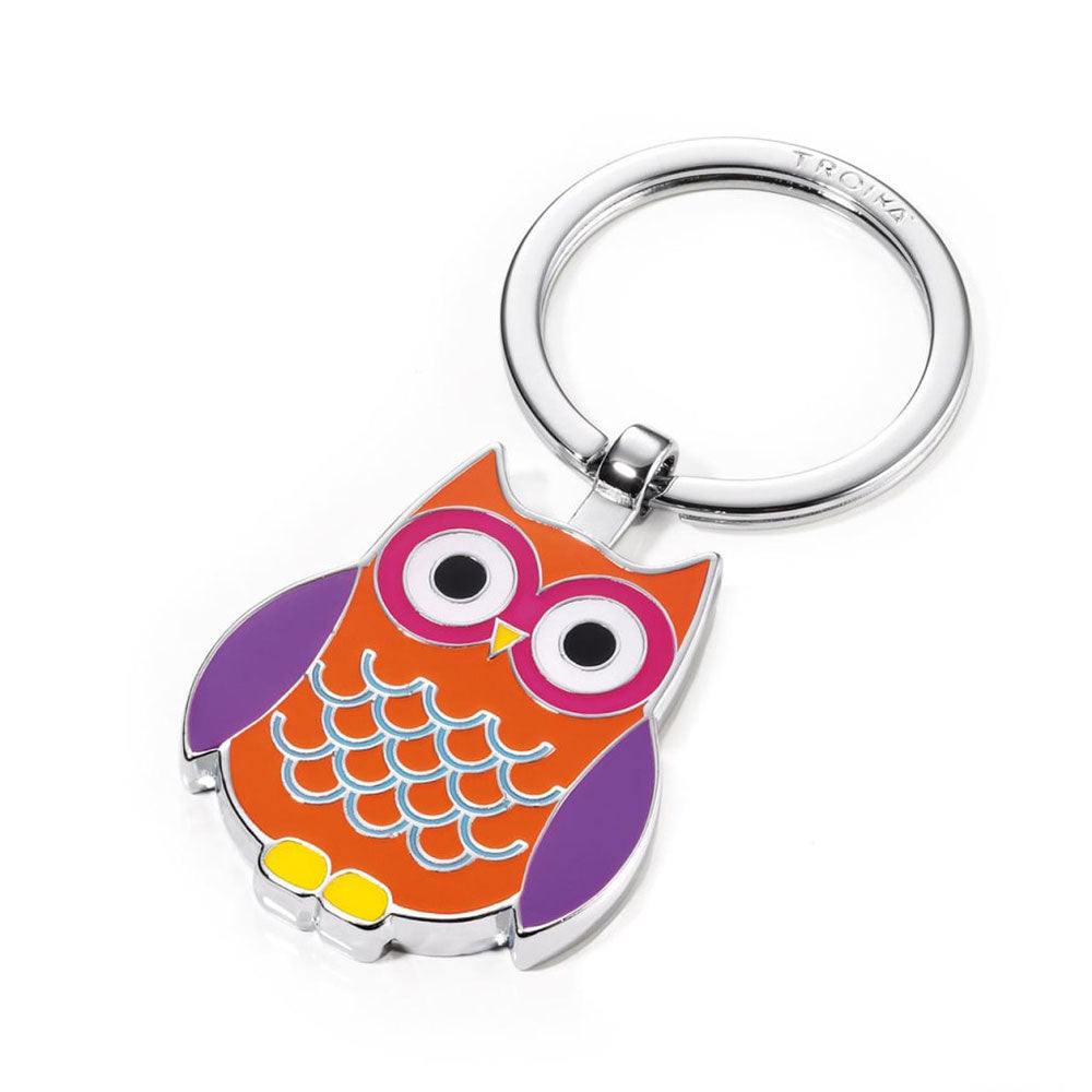 Troïka chouette Keyring multicolore