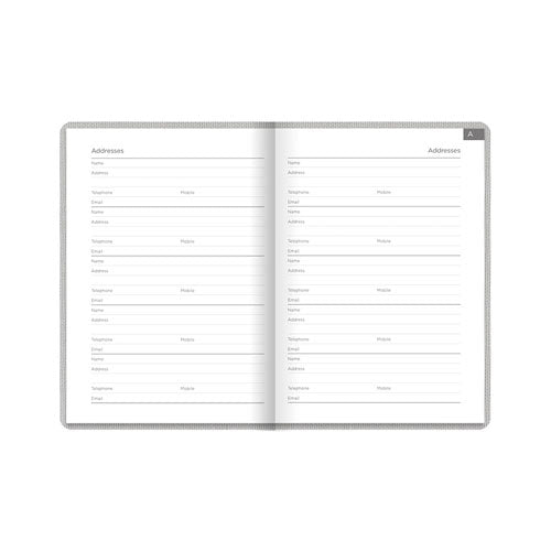 Letts Raw A6 Address Book (Grey)