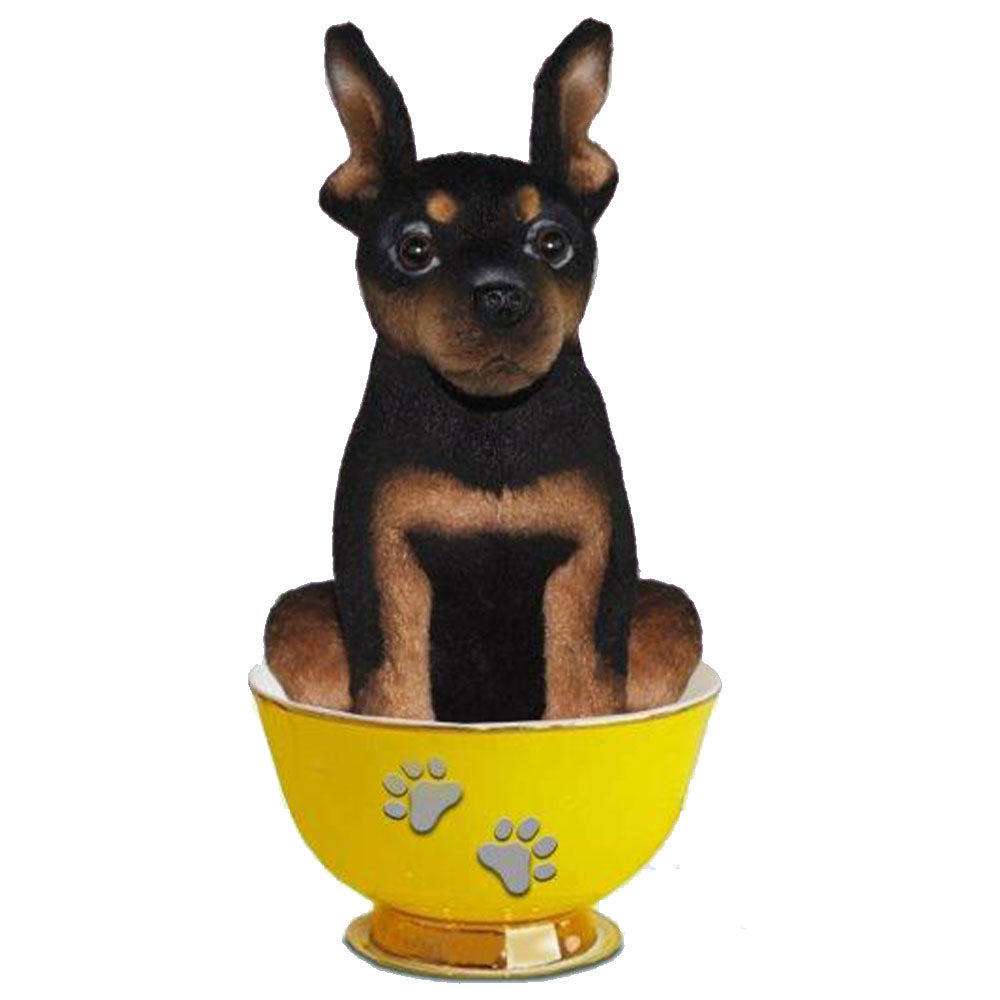 Tasse de thé à chiens réalistes 16 cm 16 cm