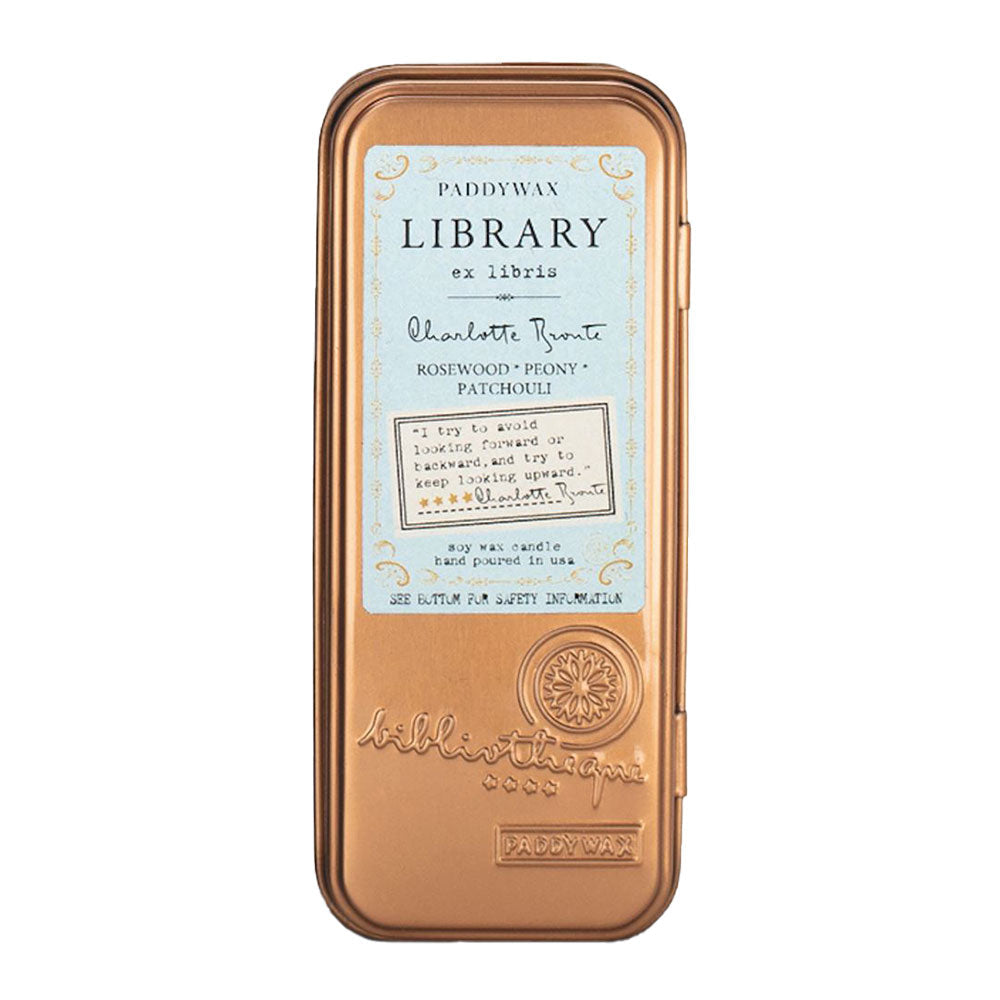 Paddywax Library Two Wick Travel Candle in Zinn