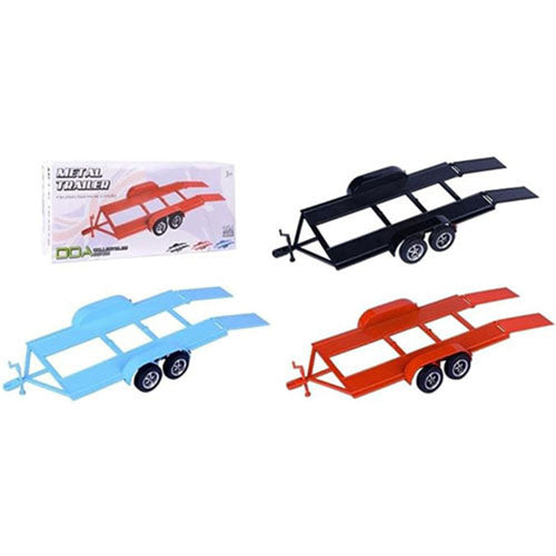 Metal Trailer w/ Plastic Tow Bar Figure (1pc Random)