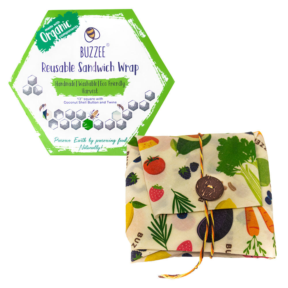 Buzzee Organic bijeswax sandwich wrap