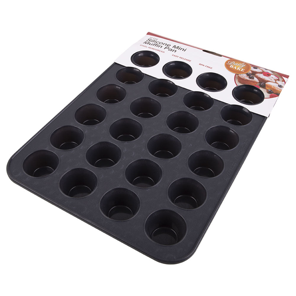 Daily Bake Mini-Muffinform aus Silikon für 24 Tassen