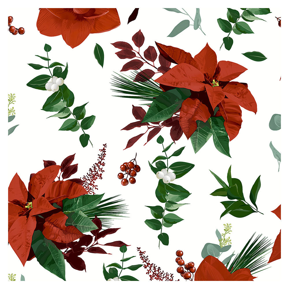 Papier + Design Poinsettia Imprimer des serviettes