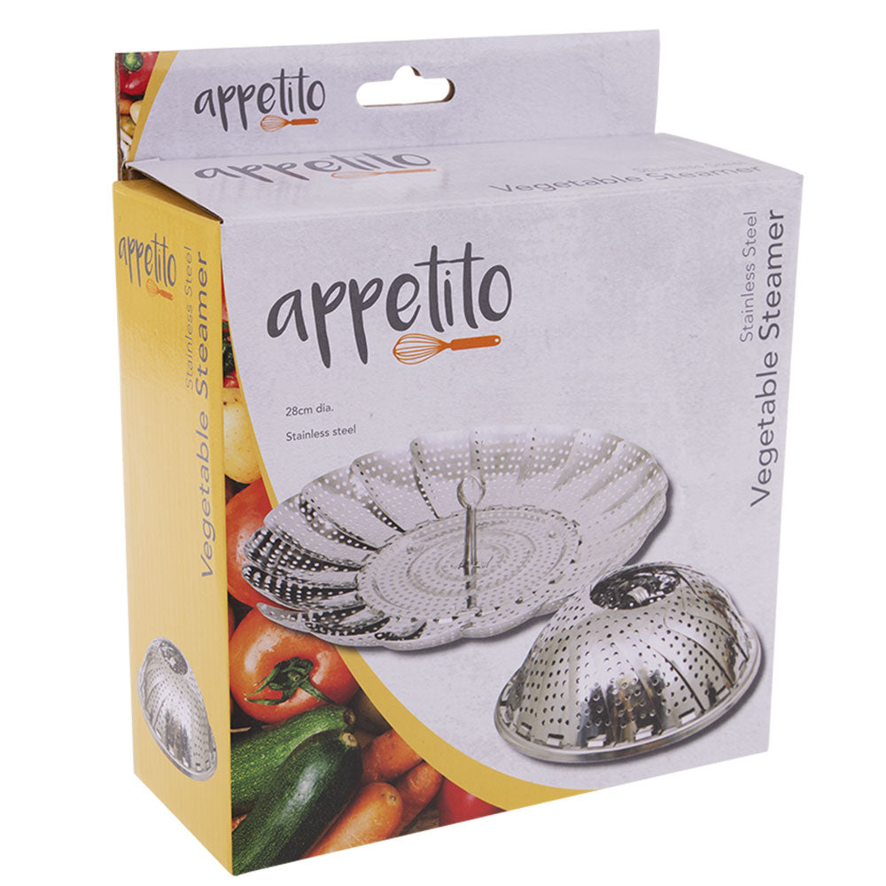 Panier de vapeur de légumes en acier inoxydable appétito