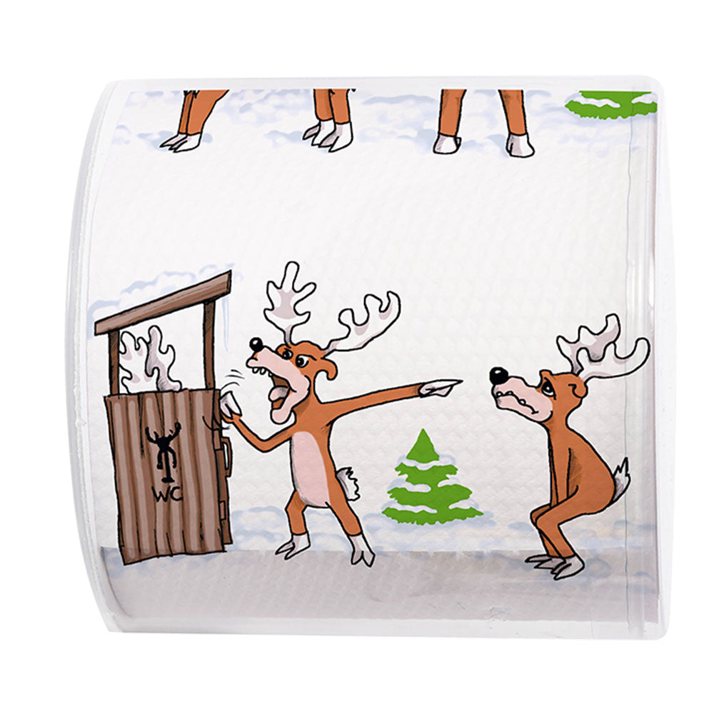 Papier+ontwerp kersttoiletpapier