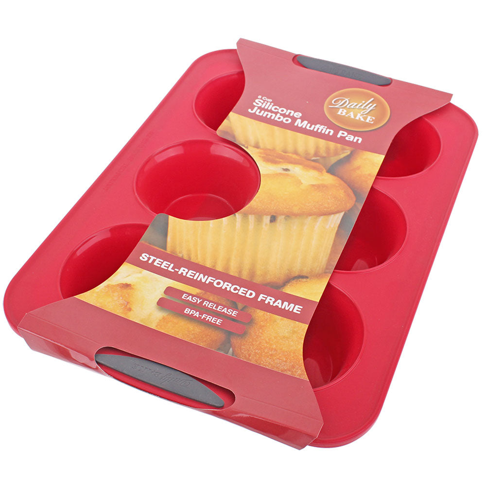 Daglig bake silikon 6-kopp jumbo muffinspanne