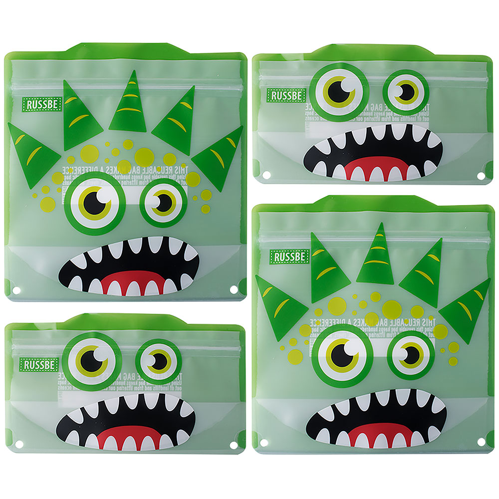 Russbe Monster Snack/Sandwich Bags 4pcs