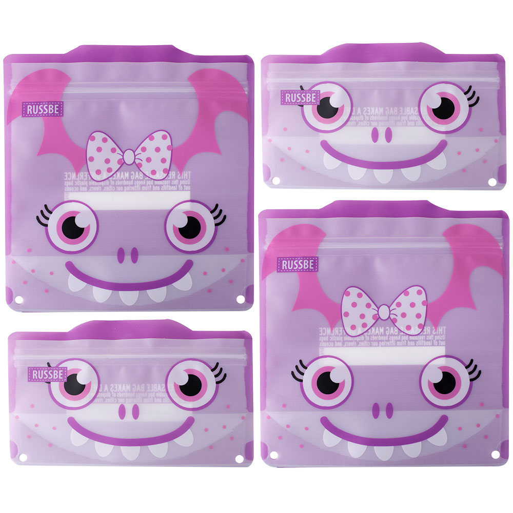 RussBe Monster Snack/Sandwich Bags 4pcs