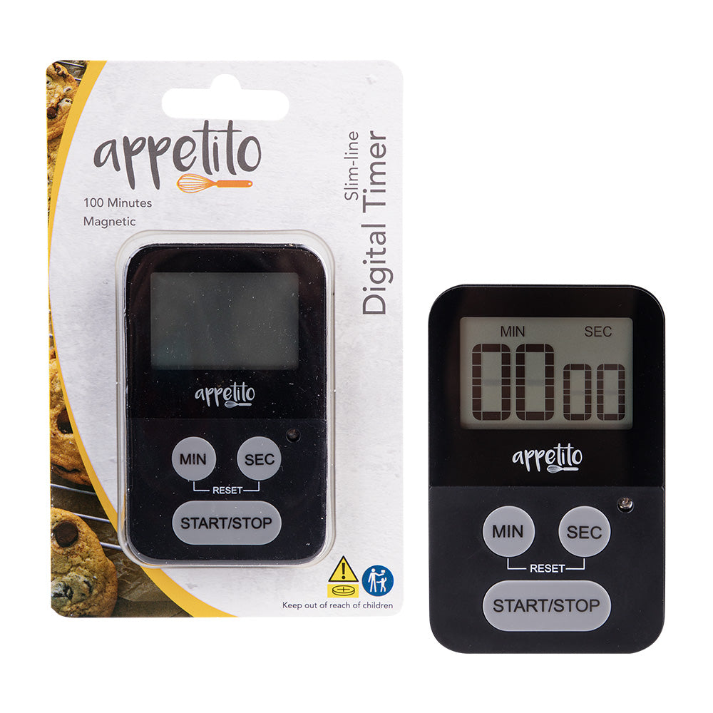 Appetito Slim-line 100-minutters digital tidtaker