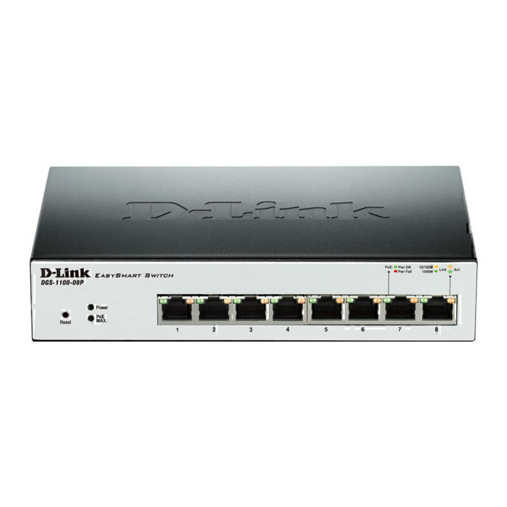 Switch POE de gigabit Smart Gigabit de 8 portas de 8 portas