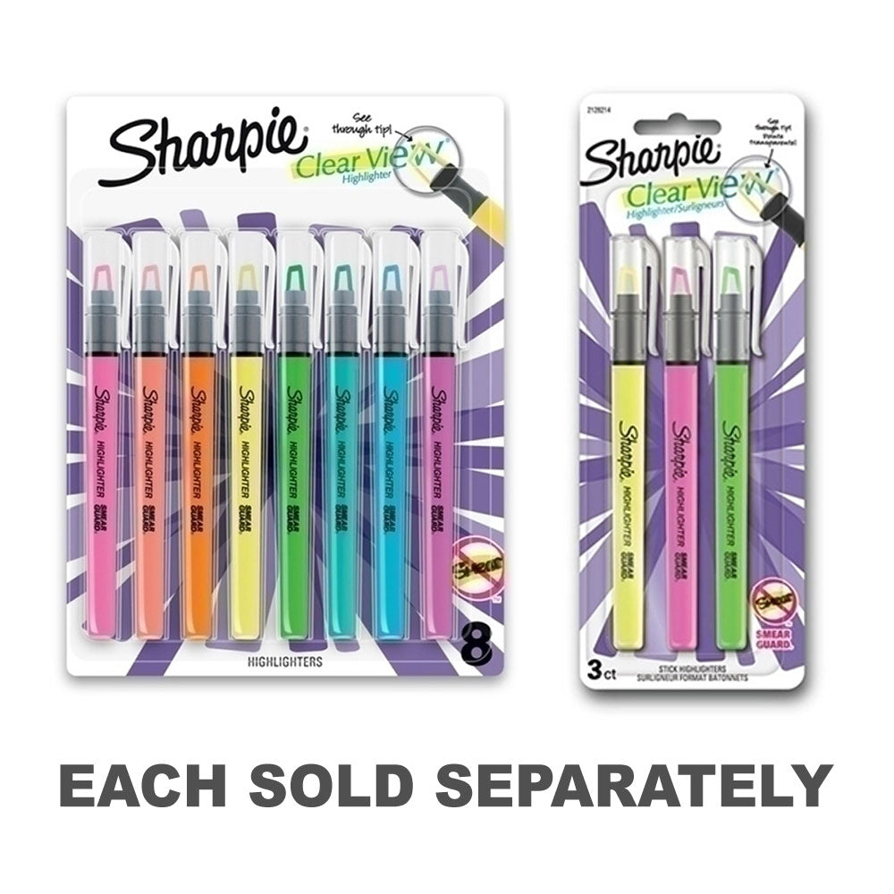 Sharpie Clear View Highlighter Stick (Box of 6)