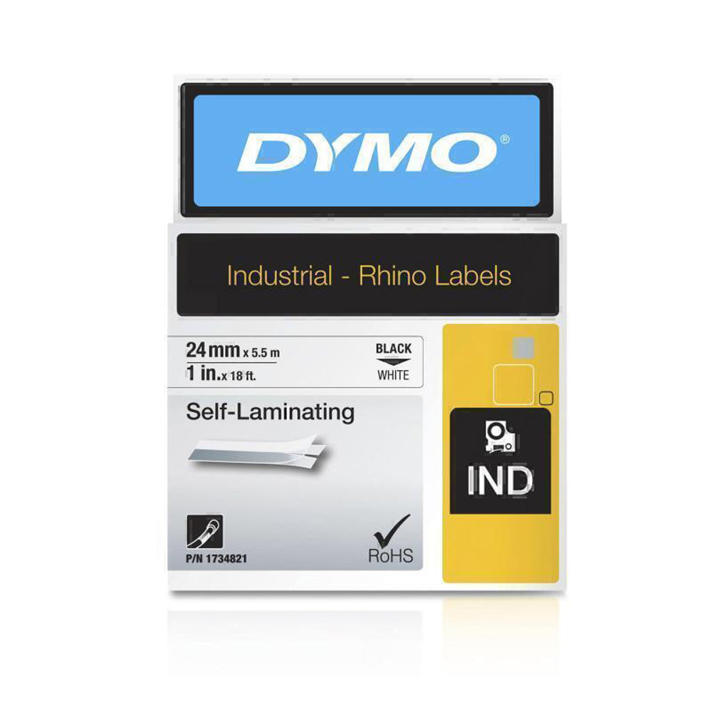 Etiquetas de rinocerontes Dymo Industrial 24 mm (blanco)