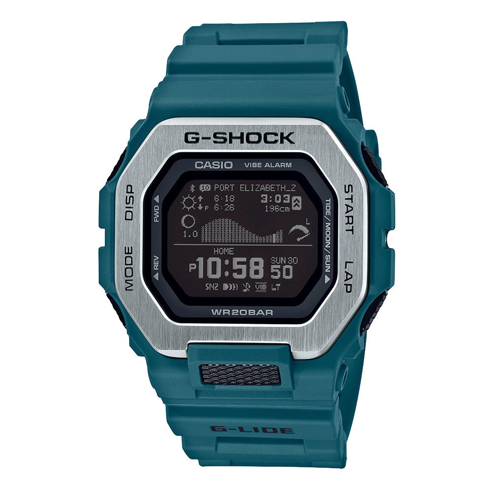 Casio g-chock g-lide surf/tidvatten/månklocka