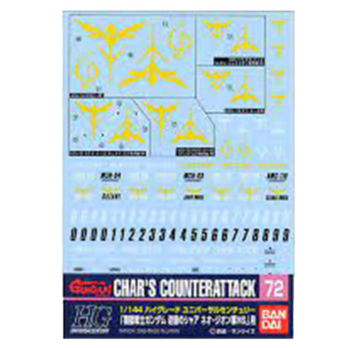 Gundam Decal Chars Counterattack Model