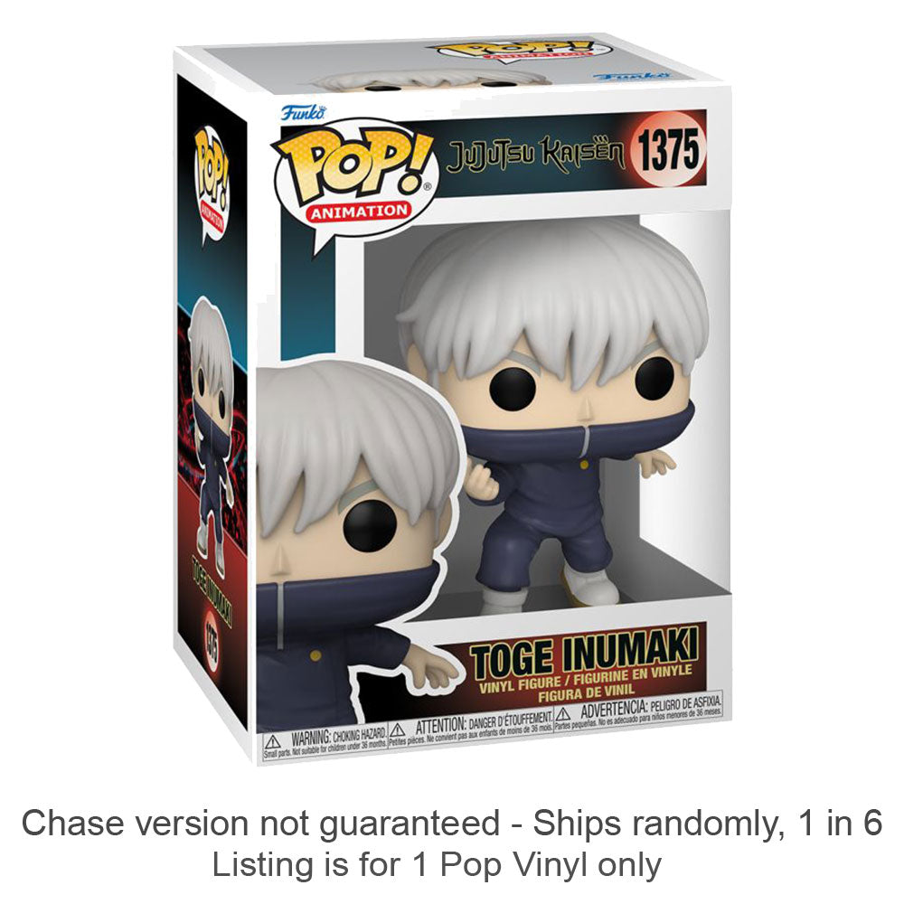 Jujutsu Kaisen Toge Inumaki Pop! Vinyl Chase Ships 1 in 6