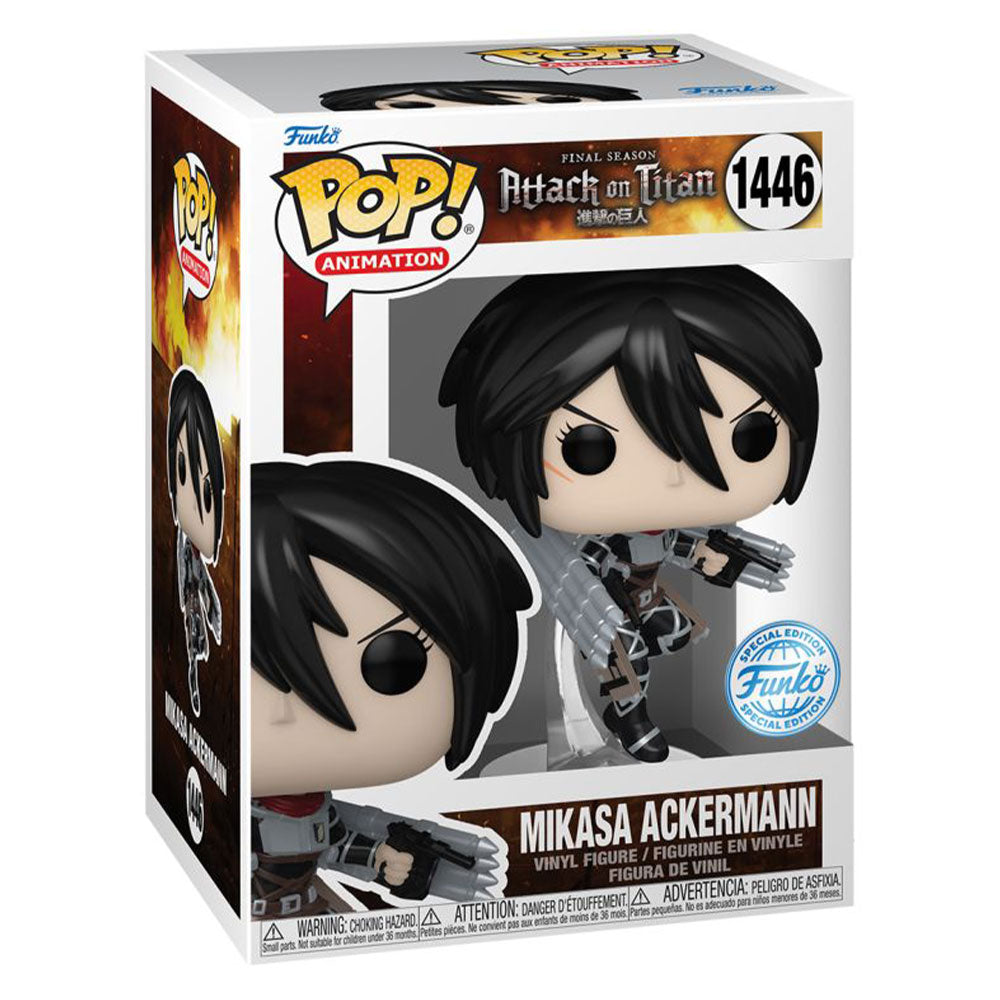 Attack on Titan Mikasa Ackerman US Exc. Metallic Pop! Vinyl