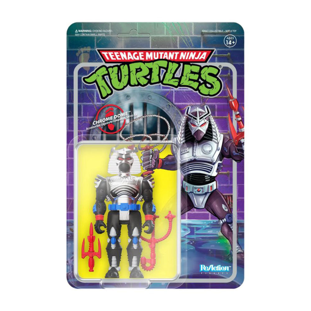 TMNT TV '87 Chrome Dome ReAction 3.75" Figure