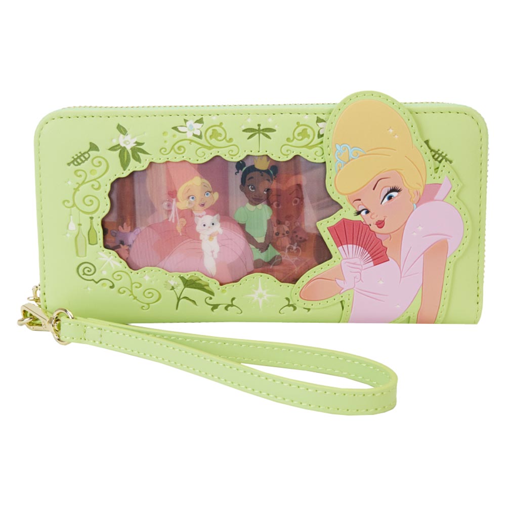 Tiana Princess Series Lenticular Zip Around Wristlet