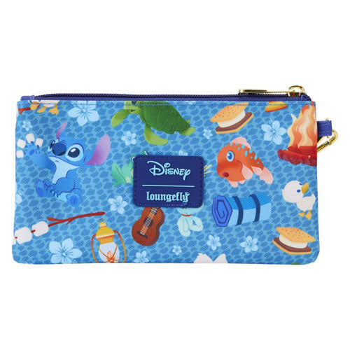 Lilo & Stitch Camping Cuties All-over-print Nylon Wristlet