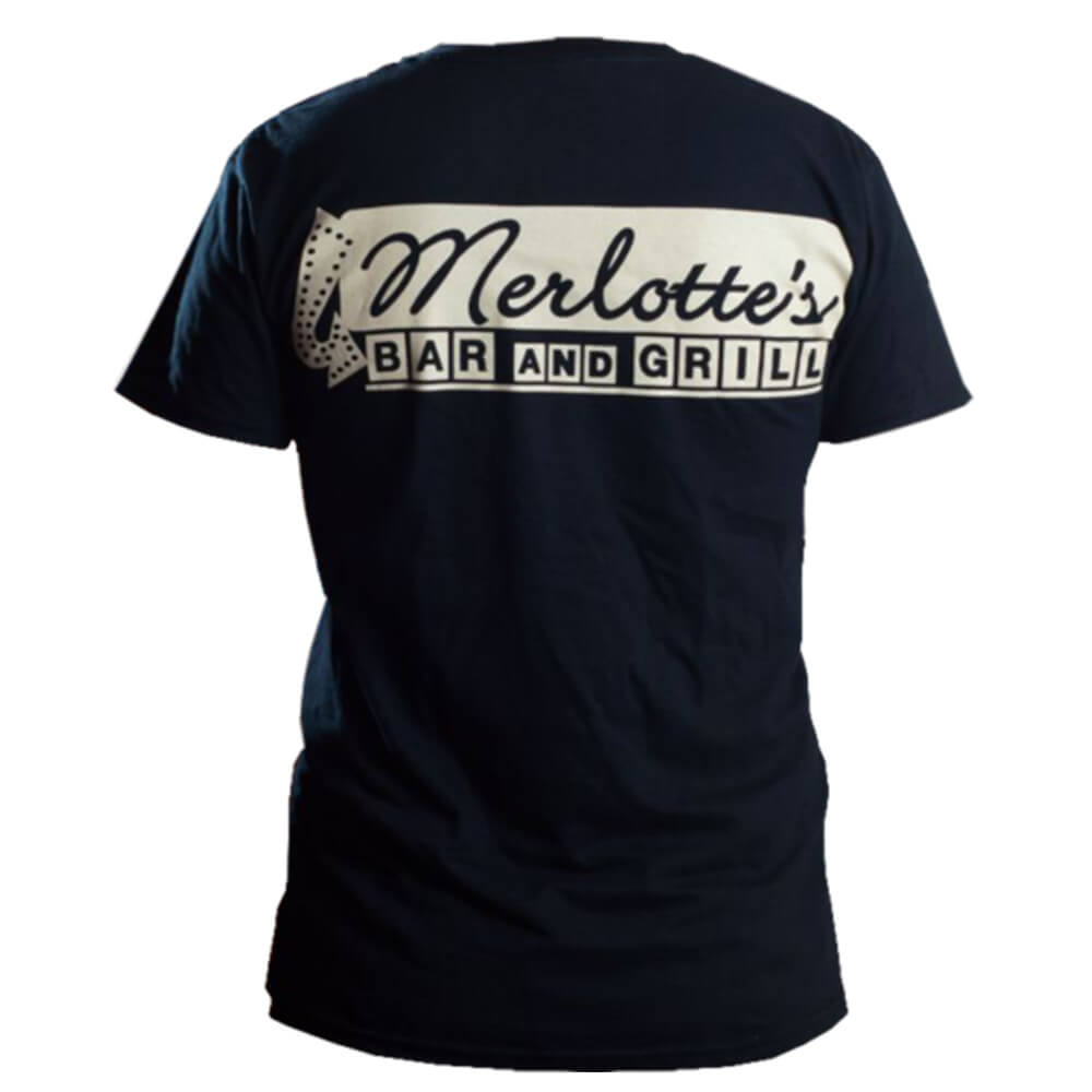 Ægte blod Merlottes bar sort mandlig t-shirt