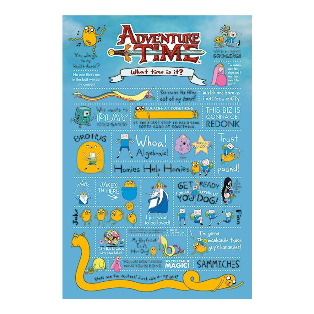 Cartel de tiempo de aventura