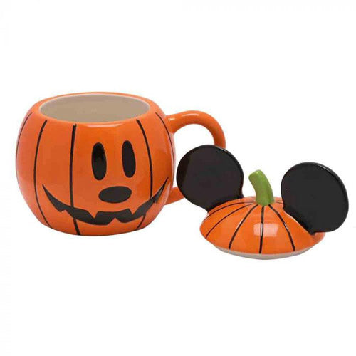 Halloween: Mug with Lid Mickey Pumpkin