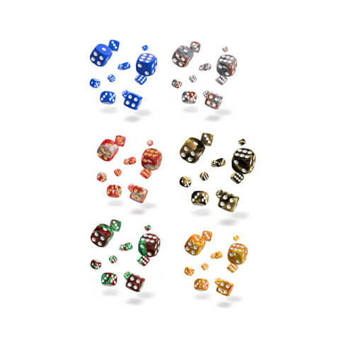 Oakie Doakie D6 12mm Gemi Dice 36pcs