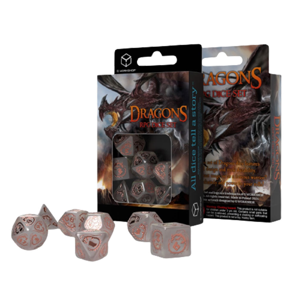 Q Atelier Dragons RPG Dice (ensemble de 7)