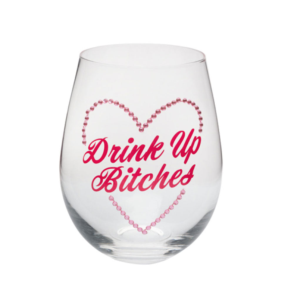 Contemporary Stemless Wine Glass