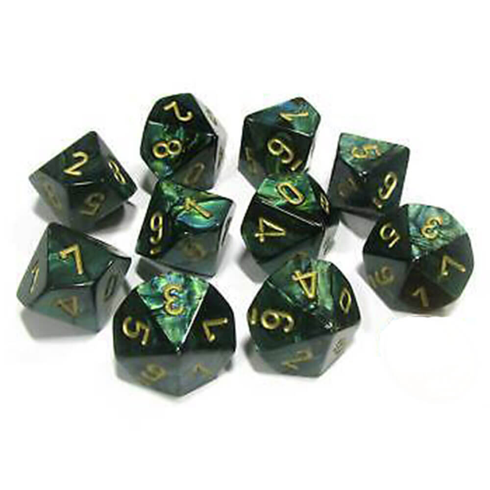 Set à 10 die de Chessex D10 Polyédrique