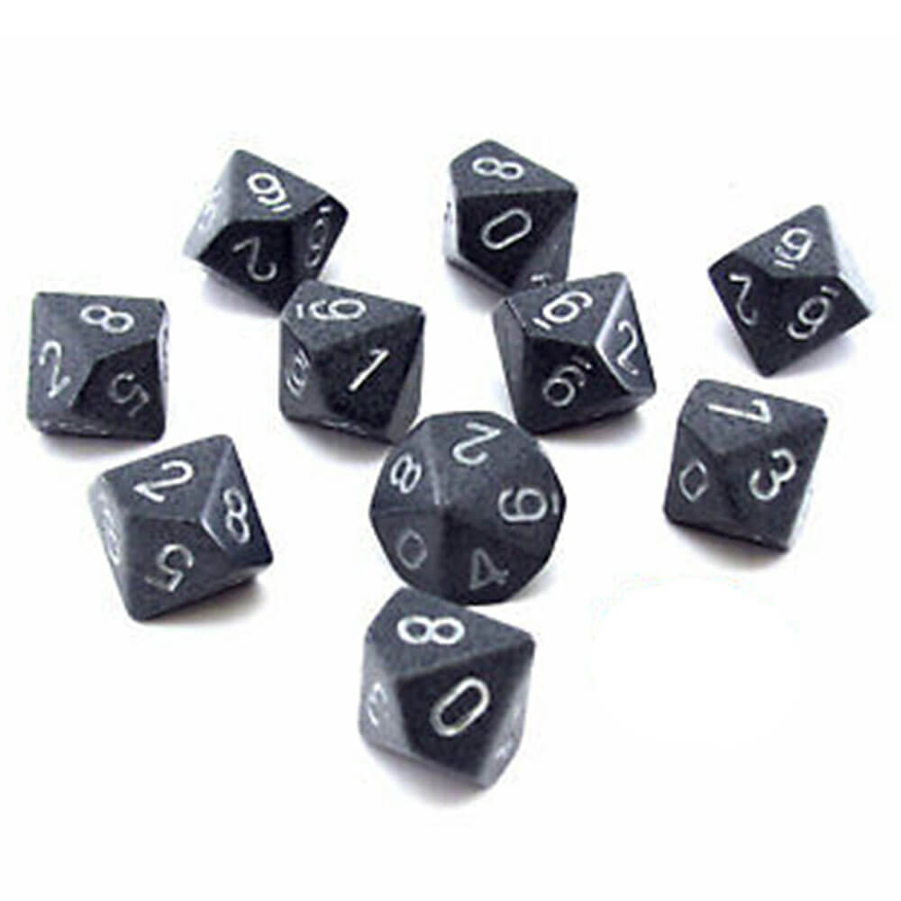 CHESSEX D10 Conjunto poliédrico de 10 mortos