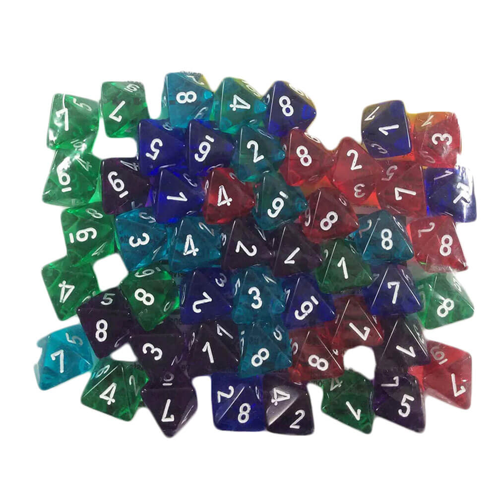 Chessex bulkpose med gennemsigtig terning