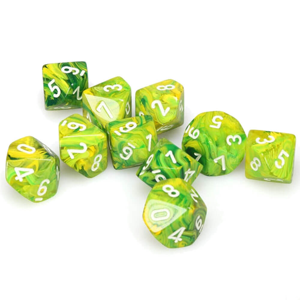 Set Vortex à 10 die Polyédrique de Chessex D10