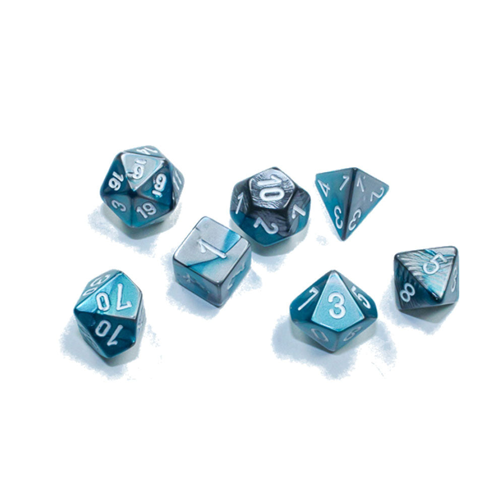 Chessex Gemini Steel Mini-Polyhedral 7-Dieセット