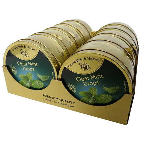 Cavendish & Harvey Clear Mint Drops (10pcs/Tin)