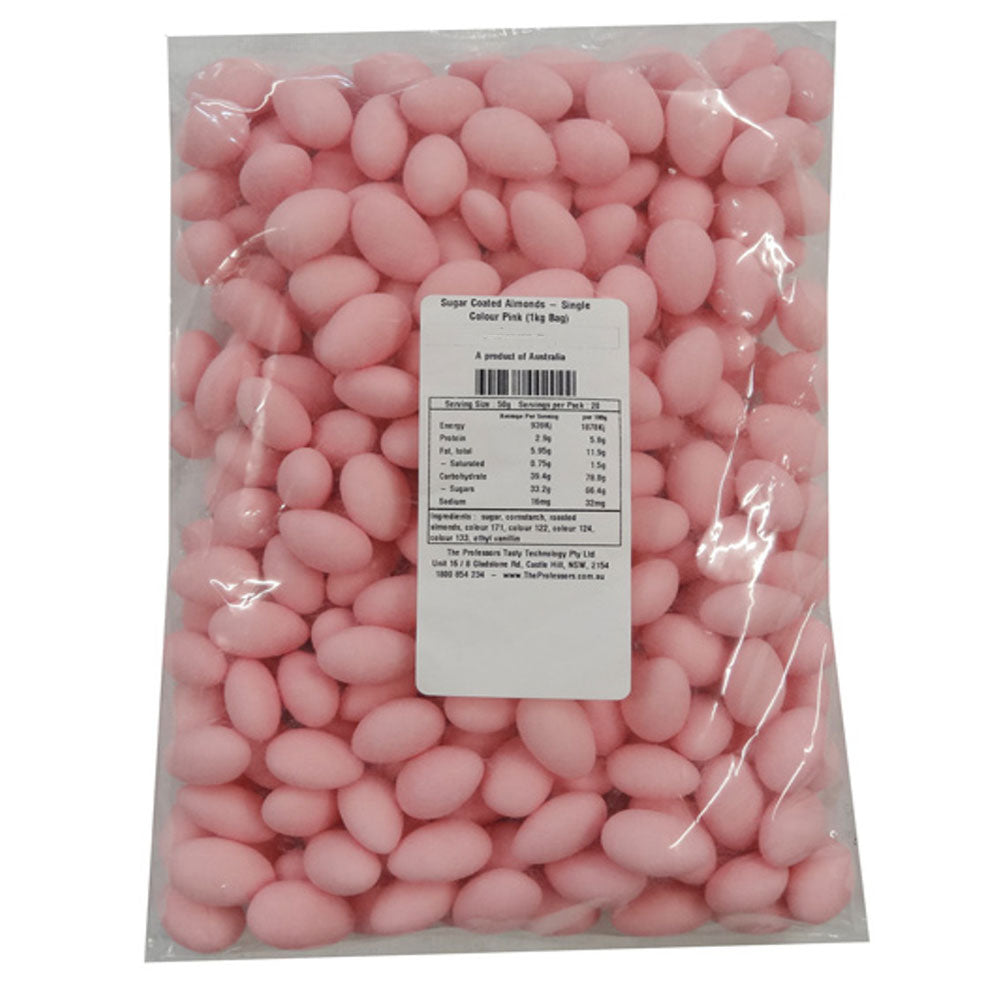 Enkeltfarvesukker belagte mandler 1 kg