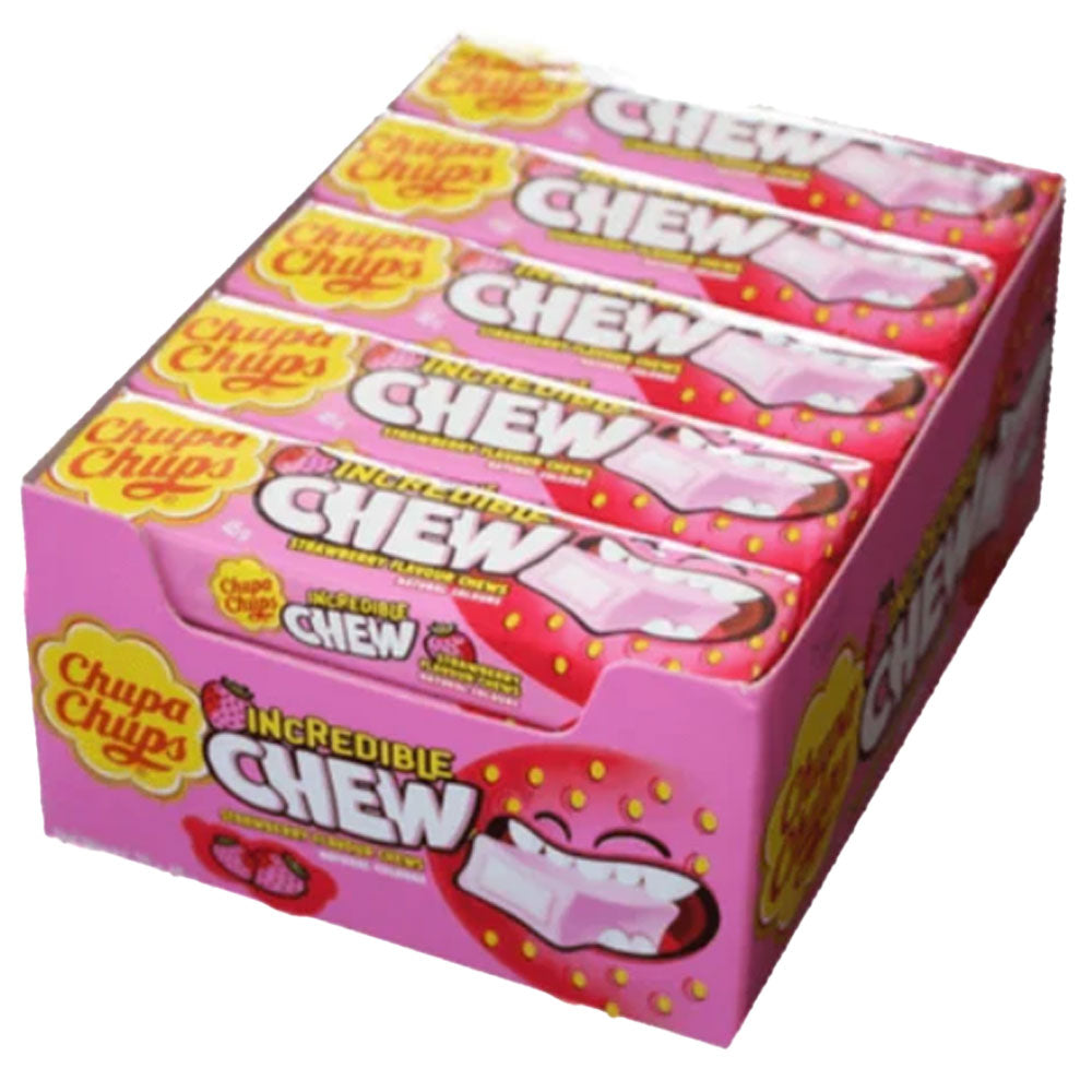 Chupa Chups Incredible Chew Lollies (20x45G)