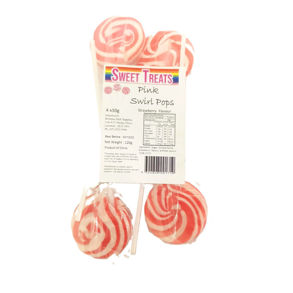 Sweet Treats påsar Swirl Pops 4PK (120G)