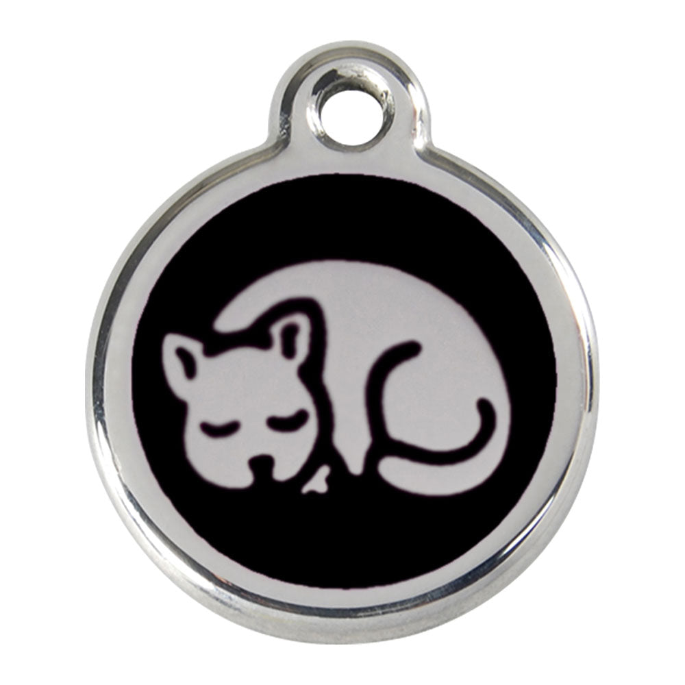 Stainless Steel Kitten Enamel Cat Tags (Small)