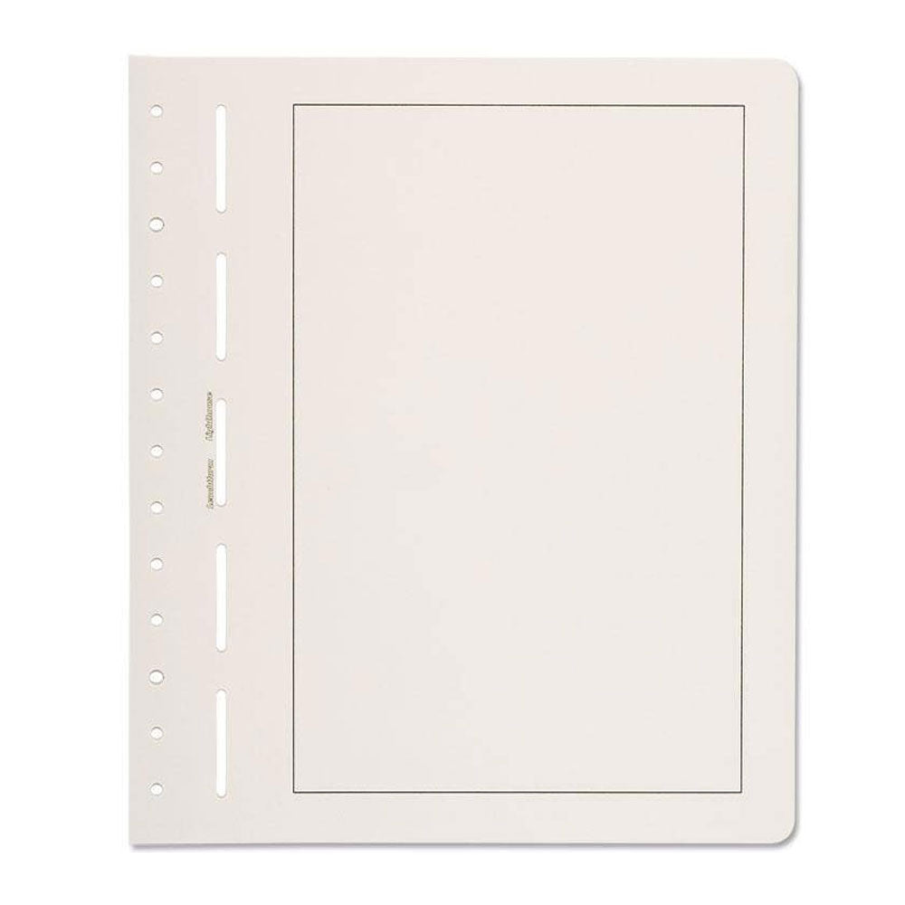 Lighthouse Ring Binder Sheets w/ Grey Border 50pk (Ivory)