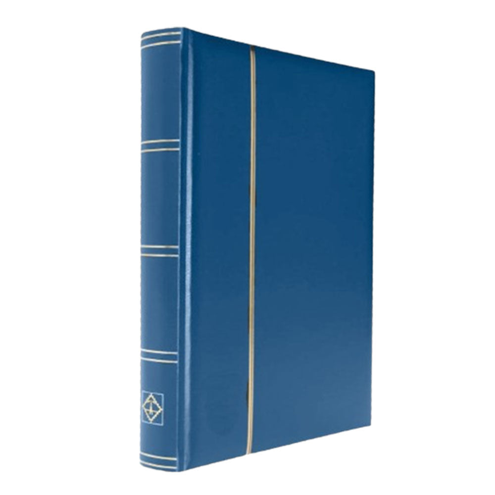 Gepolsterte Leatherette A4 Stockbook mit 32 schwarzen Seiten