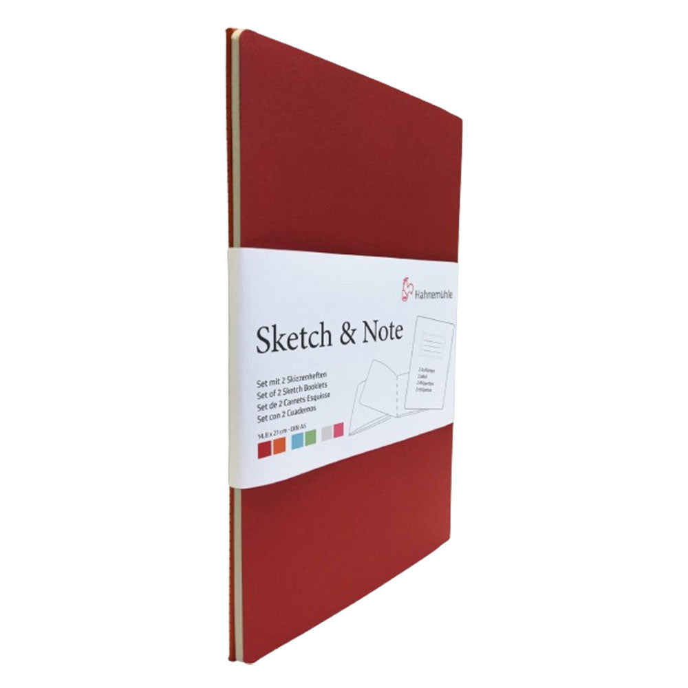 Hahnemuehle Sketch & Note Booklets 2pk (Cerise / paprika)